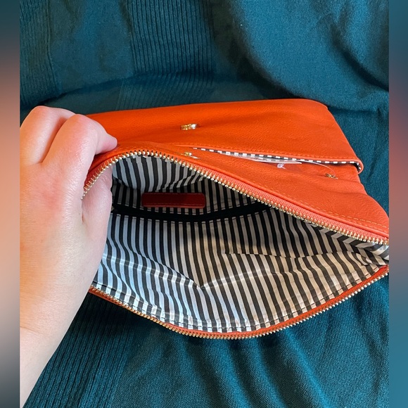 Envelope Clutch Bag foldable Crossbody Tassel Wallet , Chain Strap - Picture 6 of 6